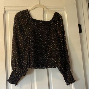 madewell resourced georgette lucie bubble sleeve top 🖤